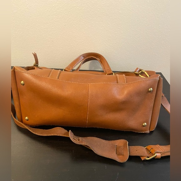 MADEWELL Glasgow English Saddle Leather Satchel Top Handle Shoulder Bag B6386 - Picture 11 of 16